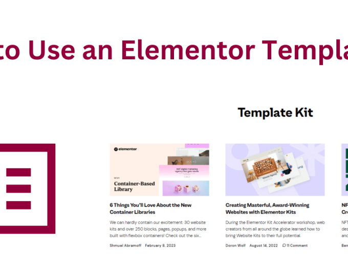 How to Use an Elementor Template Kit
